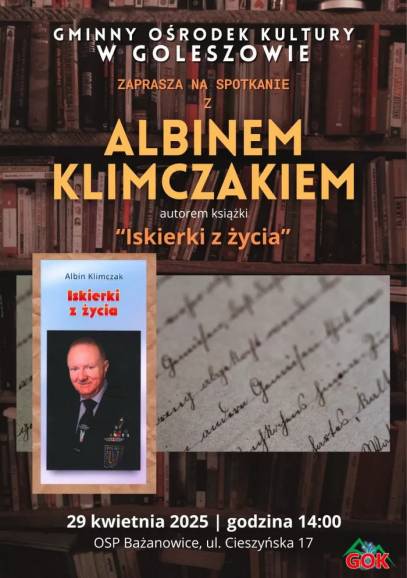 Spotkanie autorskie z Albinem Klimczakiem